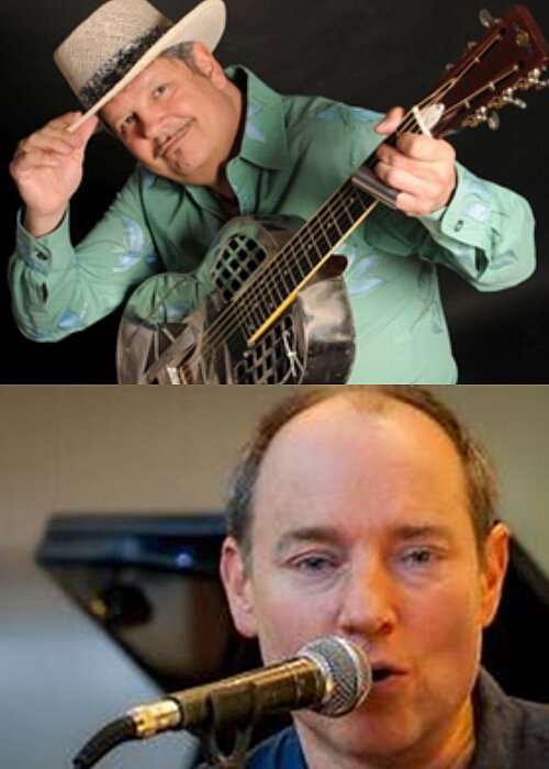 Erik Trauner mit Gitarre und Henry Heggen am Mikrofon